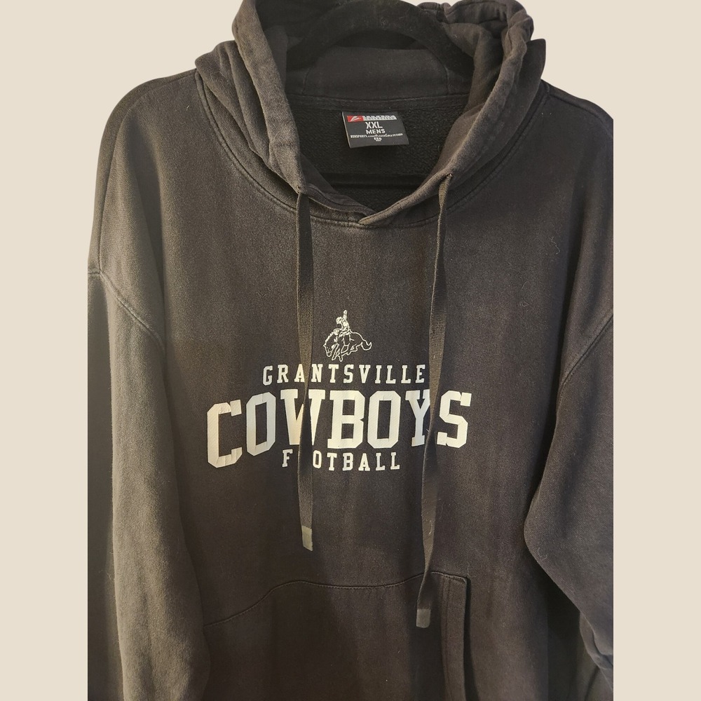 BSN Sports Grantsville Cowboys Football Hoodie Black XXL B&T Mens Fleece